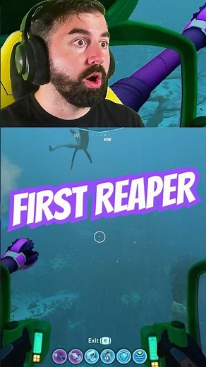 Subnautica Reaper Leviathan First Encounter In Prawn Suit #Shorts #Subnautica