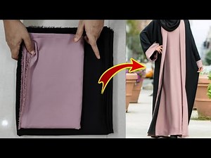 Shrug Style One Piece Abaya/ Burqa Design Cutting And Stitching/ Front Open Abaya DIY/ Modest Wear