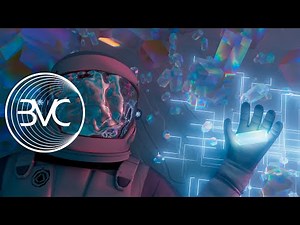 4K Floating Astronauts and crystals VJ Loop, Live 3D Wallpaper and Screensaver