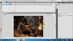 flash探照灯效果/flash寻找射击目标/舞台聚光灯效果