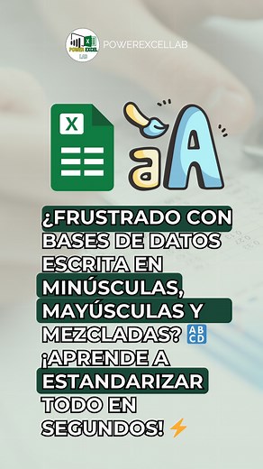 ¿FRUSTRADO con bases de datos donde las sedes están escritas en minúsculas, mayúsculas y mezcladas? 🔠 ¡Aprende a usar MAYÚSC para estandarizar TODO en segundos! ⚡ ✔️ Paso 1: Usa =MAYÚSC(celda) ✔️ Paso 2: ¡Arrastra y transforma TODA tu lista automáticamente! ✔️ Paso 3: Copia y pega como valores para mantener el formato ✔️ Resultado: ¡Base de datos ESTANDARIZADA y PROFESIONAL! ✅ 💡 Perfecto para: Limpiar bases de datos de clientes 👥 Estandarizar sedes y ubicaciones 🏢 Preparar datos para reporte