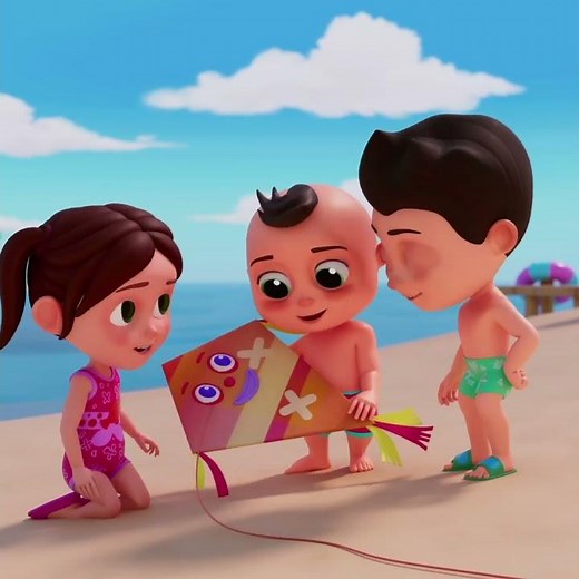 Aquiloni colorati nel cielo blu! 🪁 Canzoncina divertente #CanzoneBambini #MusicaInfantile #shorts