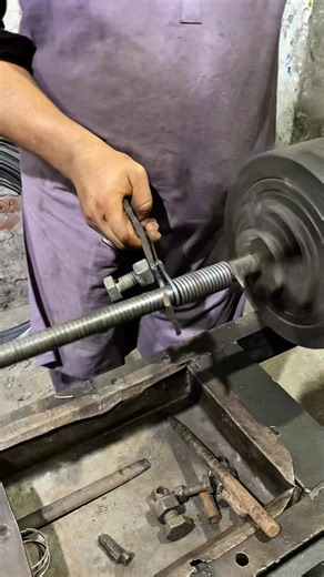 The beauty of traditional craftsmanship—see how a simple wire is turned into a spring by a skilled young maker using hand tools only. #Craftsmanship #SpringMaking #VillageSkills #HandToolWork | Creators Craft