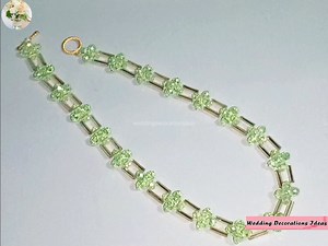 How to Make Bugle and Crystal Bridal Necklace | Wedding Decoration Ideas