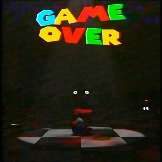 Super Mario 64 game over!!!