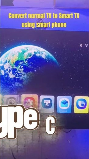 How to convert normal TV to Smart Android TV #androidtv #smartphone #mobiletv
