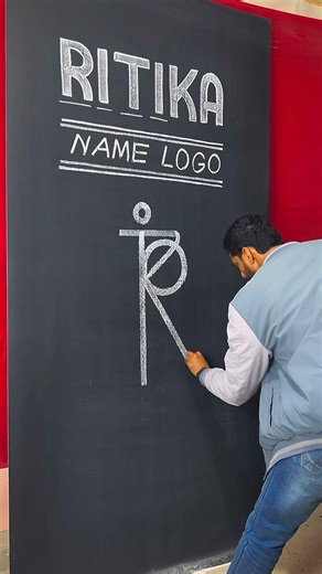 RITIKA Name | Logo Art | How to Create Logo Design #ritika #logo