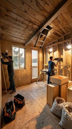 DREAM Tree house Build Over a Lake! 🌲🔨 #shorts