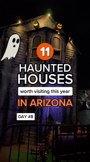 11 HAUNTED HOUSES TO TRY THIS YEAR IN ARIZONA!!! Day #8 of spooky adventures in Arizona 👻 my favorite is slaughterh0use in tucson & sanctum of h0rr0r in Mesa… SOO FUN. #arizona #hauntedhouse #hauntedtiktok #thingstodoinarizona #wildjoy