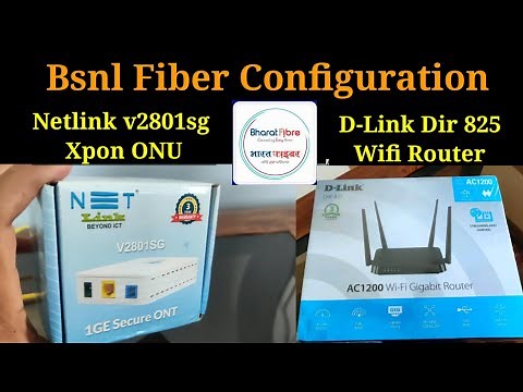 Netlink ONU Configuration | D-Link Dir 825 Configuration | Connection #netlink #onu #dlink #bsnlftth