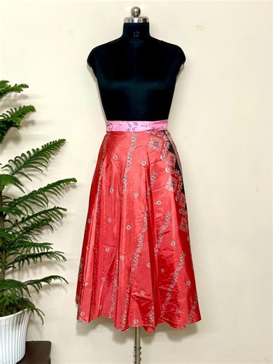 Reversible Silk Wrap Skirt : Upcycled Indian Saree, Boho Dress - Etsy