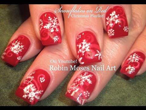 Easy Snowflake Nails | Christmas Nail Art Design Tutorial
