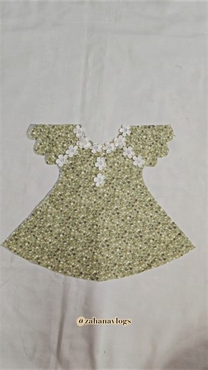 baby frock 💗#fashion #babyfrock #zahanavlogs #frock #top #frockstitching #design