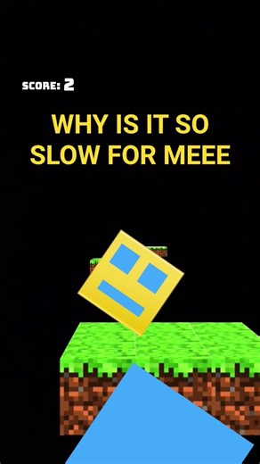 geometry dash but slow and temu