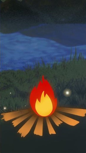 Relaxing Bonfire Animation 🔥 4K Loop
