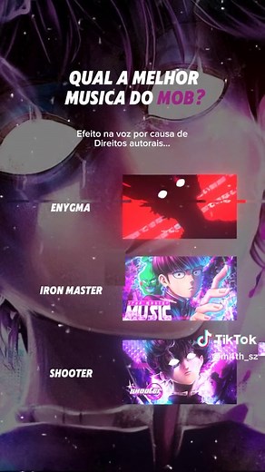 QUAL O MELHOR RAP DO MOB? #rank #shigeokageyama #mobpsycho100 #shooter_sz #enygmarapper #ironmaster #aratakareigen #terukihanazawa #ritsukageyama #tsubomi #rapgeek #dropbigbang #rumo8k #qualomelhor #rapnerd #nerdhits