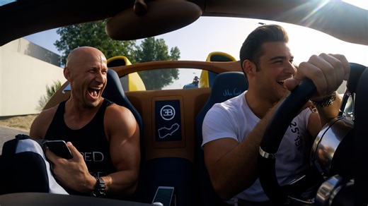 Uber riders get picked up in a Bugatti