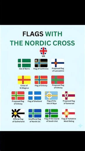 UK Flags With the Nordic Cross 🇬🇧➕ | Unique Regional Flags