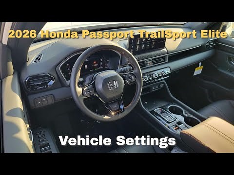 New Honda Passport TrailSport Elite Owner? Here's How to Configure Your Settings