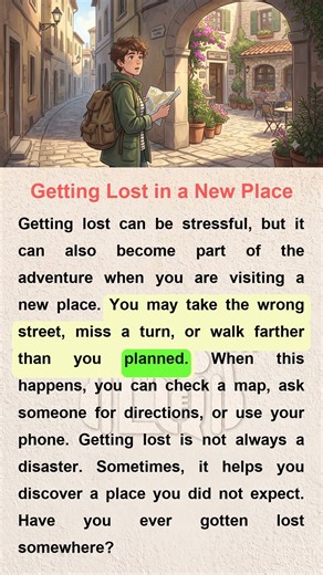Getting Lost in a New Place 🗺️ | Easy English for Beginners (A1–A2) | English Listening Practice