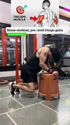 Chair dips that shape your arms 🔥🪑 #tricepsworkout #sachinhrfitness #youtubeshorts #exercise #fit