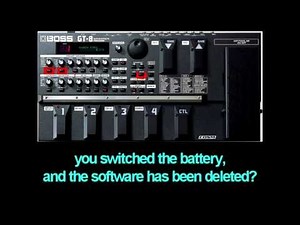 boss gt 8, and how to reset factory setting
