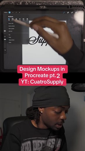 Creating Custom Text Designs in Procreate