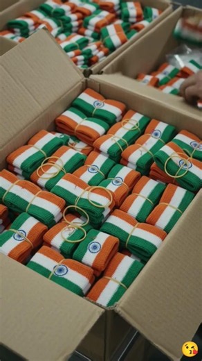 🇮🇳 How Indian Tricolor Wristbands Are Made in a Factory | Amazing 15 August Process 🔥 #pancha