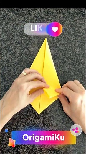 Cara Membuat Origami Burung Pipit Yang Paling Mudah