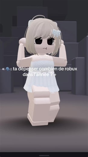 Le compte des Robux dépensés cette année