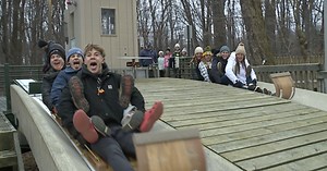 Strongsville Toboggan Chutes & Chalet open; hundreds slide down on holiday weekend