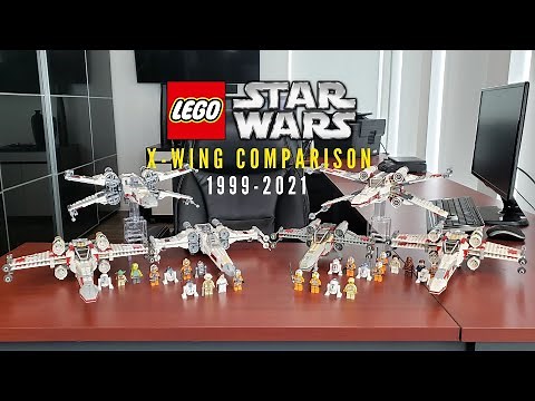 LEGO Star Wars X-Wing Fighter 1999-2021 Comparison... 7140, 4502, 6212, 9493, 75218 & 75301!