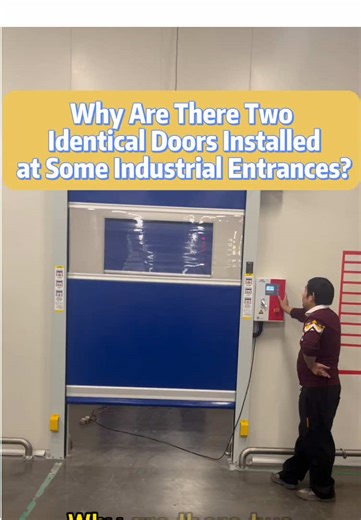 Interlocking doors that can work together #industrialdoor #SEPPES #highspeeddoor #rollupdoor