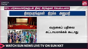 Schools and Theaters to re-open. Watch Sun News Tamil LIVE TV on #SUNNXT to know more updates. bit.ly/SunNewsLIVE #News #LiveTV #NewsOnTheGo #LiveUpdates #StayInformed #LatestNews #LiveUpdates | SUN NXT