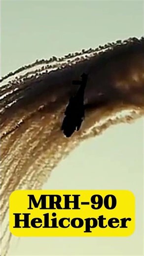 MRH 90 Helicopter Smoke Maneuver That Leave You Breathless #aviation #helicopter #maneuver #shorts