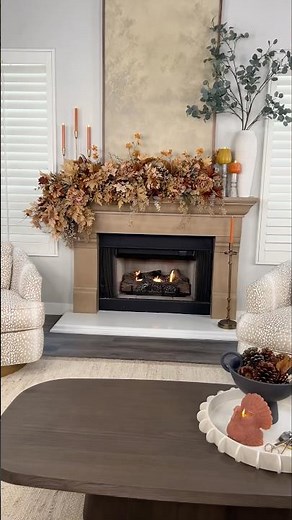 Fall Mantel DIY