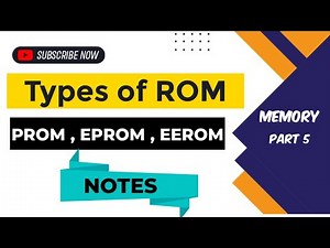 Types of ROM? | what is PROM , EPROM and EEPROM ? | Notes