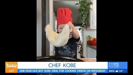 119K views · 1.9K reactions | A one-year-old boy has gone viral for his adorable cooking videos! ❤️ #9Today | TODAY | Facebook