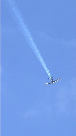 Vought F4U "Corsair" High Speed dive | Pratt & Whitney Radial engine sound #shorts