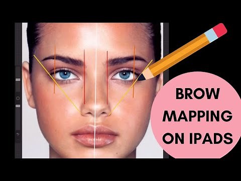 BROW MAPPING IPAD (this is great to practice Brow Mapping for Microblading at home)