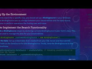 Finding a Row in a DataGridView Using a Search Button