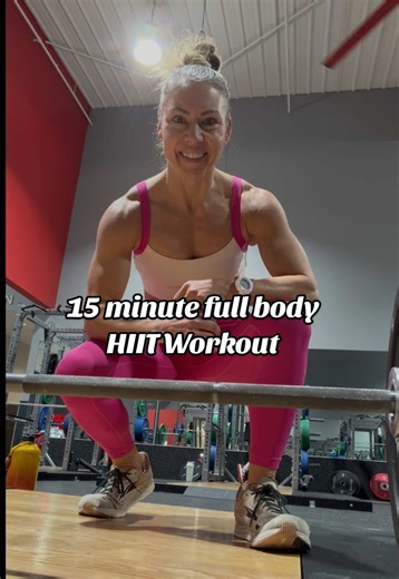 HIIT workouts coming SOON to my growing fitness library of full length follow along routines! Will show modifications to meet you where you’re at, whether that’s beginner, intermediate, or advanced! Comment VIDEO to check out my current library🙌 15 minutes. Longer if desired. Can be modified to your fitness level. This CrossFit-style HIIT is one of my favorite ways to build strength while supporting fat loss without spending hours working out. High intensity. Time efficient. Muscle preserving. 