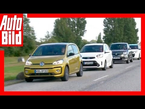 Four small cars compared (2016) Test/VW Up Facelift/Kia Picanto/Renault Twingo/Citroen C1