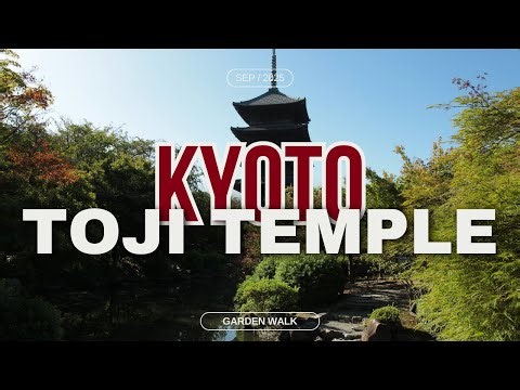 Toji Temple Walk | 4K Kyoto Japanese Garden Tour 2025