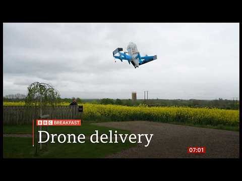 Drone delivers first Amazon parcels in UK - 7/May/2026