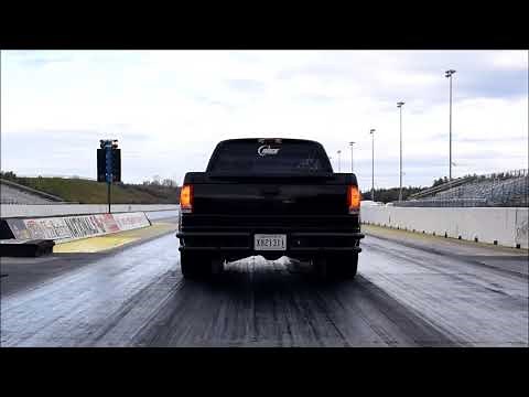 800HP twin turbo Dakota R/T at the track