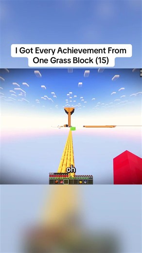 I Got Every Achievement From One Grass Block (Minecraft One-Block Challenge)