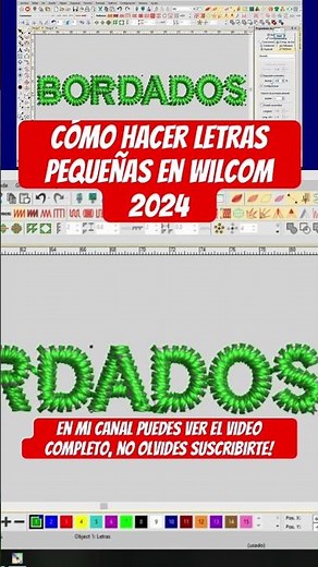 Cómo hacer LETRAS PEQUEÑAS WILCOM 2024