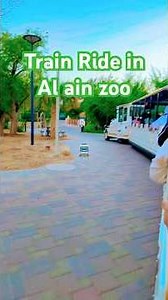 Enjoying Train Ride in Al Ain zoo #animals #enjoy #fun #Al Ain #zoo #train #beautiful view #viral