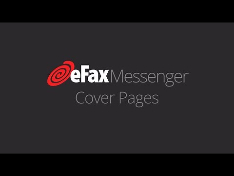 eFax Messenger - Cover Pages